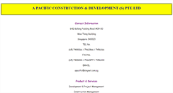 Desktop Screenshot of apacific.com.sg
